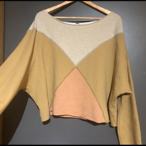 Free People Montauk Pieced Sweatshirt - Picture 3 of 9